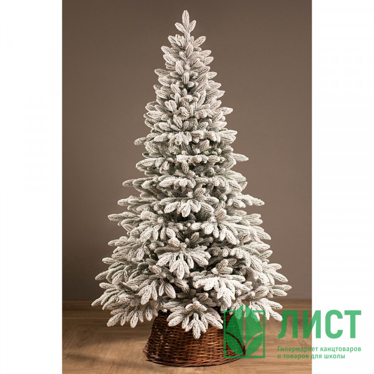 Елка 180см "Донская" заснеженная (хвоя 100% литая, ветки на шарнирах, подст. пласт.) арт.ЕДОНЗ 18