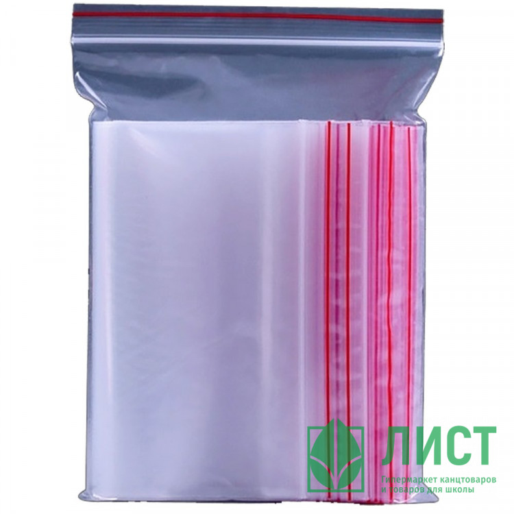 Пакет с замком (Zip Lock гриппер)  80*120мм, комплект 100штук в упаковке (Ст.16)