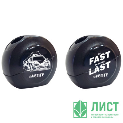 Точилка пластиковая (deVENTE) Fast Or Last 2 отверстия с контейнером черная ассорти арт.8031507 Точилка пластиковая (deVENTE) Fast Or Last 2 отверстия с контейнером черная ассорти арт.8031507