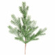 Украшение декоративное "Ветка. Хвоя пластик" 62см цв.зеленый арт.227-523