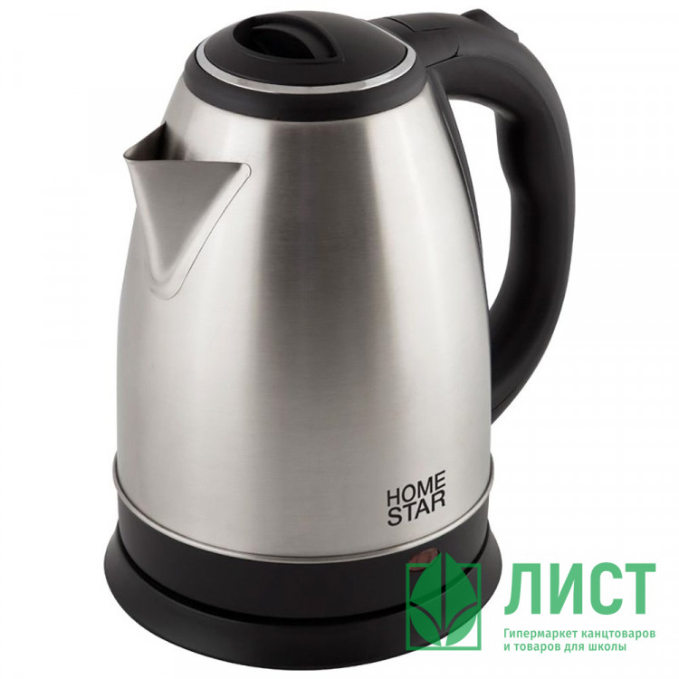 Чайник металлический 1.8л Homestar HS-1010, 1500Вт, черный