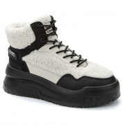 Ботинки для девочек зимние (CROSBY) светло-бежевые/черный верх- искусственная кожа/искусственный мех подкладка -искусственная шерсть артикул 438114/07-04