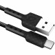 Кабель Defender F181, USB 2.0 (AM) - Type C, 1метр, 2.4А, нейлоновая оплетка, чёрный