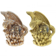 Статуэтка декоративная в стеклянном шаре "Дракон" 16см асс. арт.794533