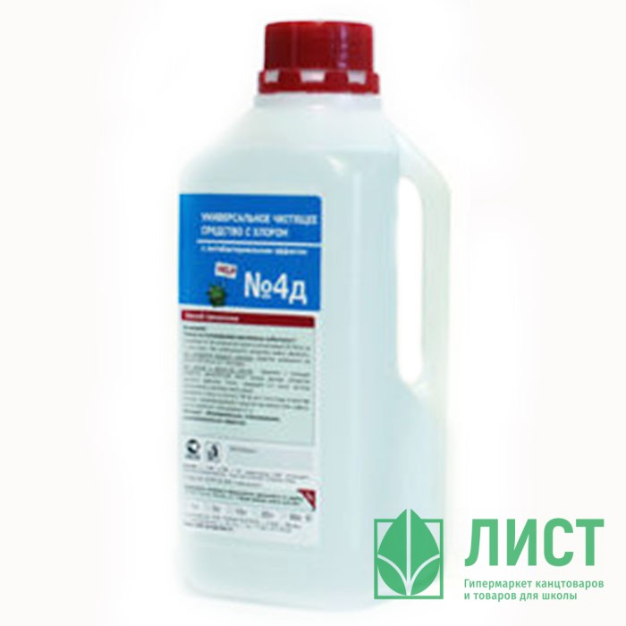 Чистящее средство для пола ЖМС №4Д с хлором 1000мл (Ст.12)