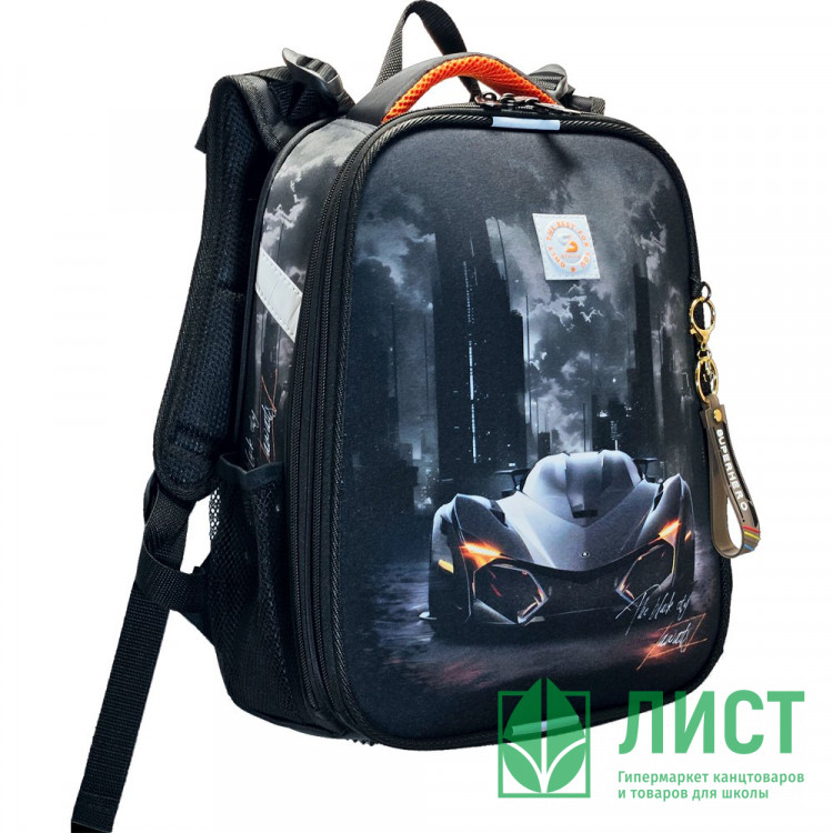 Ранец для мальчиков школьный (Stavia) Машина+ небоскребы мультиколор 30х38х16см арт.82267Б
