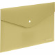 Папка-конверт на кнопке "deVENTE. sigNATURE" A5 (240x170 мм) 350 мкм, фактура "ткань", матовая прозрачная спереди с текстурным задником и клапаном, оливковая, индивидуальная упаковка
