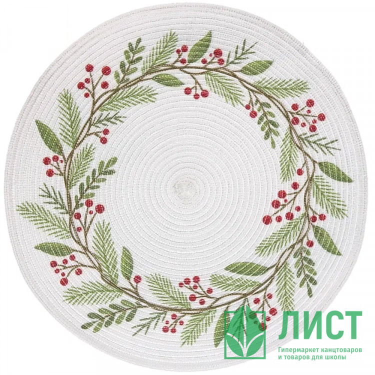 Салфетка сервировочная ПВХ "Зимняя фантазия" 38см арт.898-168
