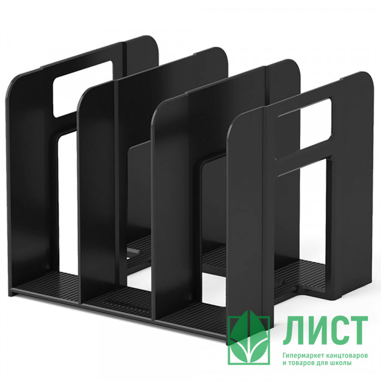 Вертикальный накопитель 3 секции  ErichKrause Techno Classic черный арт.16589 (Ст.1)