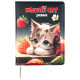Дневник школьный твердая обложка кожзам (Attomex) Kawaii Cat цветная печать, отстрочка, ляссе арт.2020502