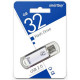 Флеш диск 32GB USB 2.0 Smartbuy V-Cut SB32GBVC-S серебряный