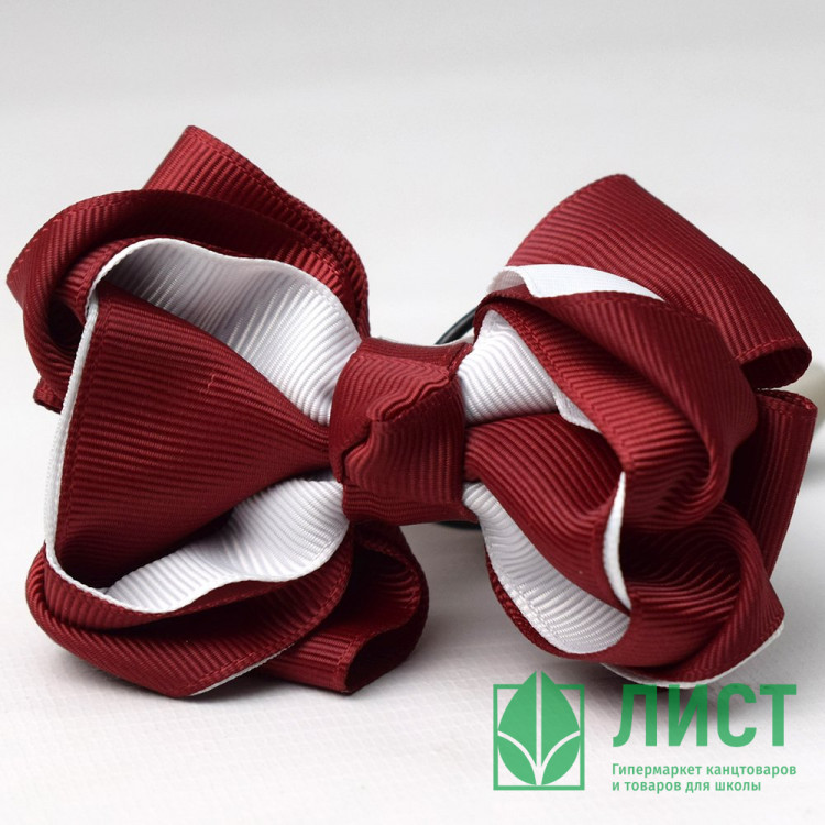 Резинка для волос Arco Carino арт.12-133 бордово-бежевый