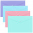 Папка-конверт на кнопке А4(232*333) 180мкм ErichKrause Diagonal Pastel ассорти арт.50322 (Ст.12) - 
