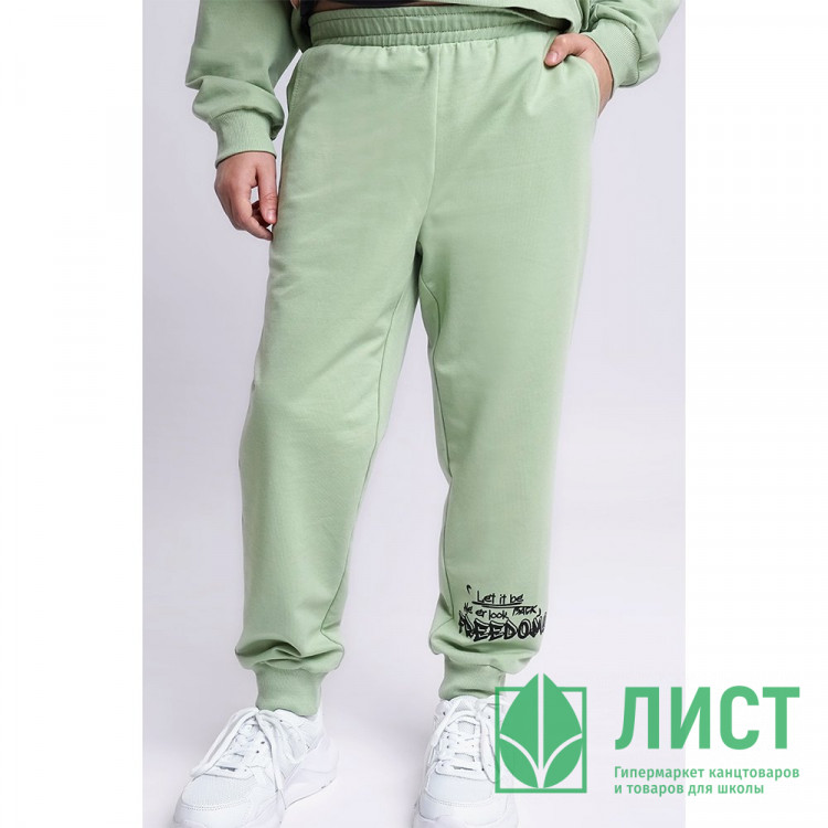 Брюки для мальчика артикул CLE 836039/47у_п2 размерный ряд 34/134-42/158 цвет зеленый