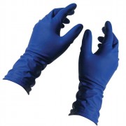 Перчатки латексные High Risk синие  размер L без индивидуальной упаковки 1 пара
