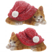 Статуэтка декоративная "Котёнок в шапочке" 05,5см 2 вида арт.825148