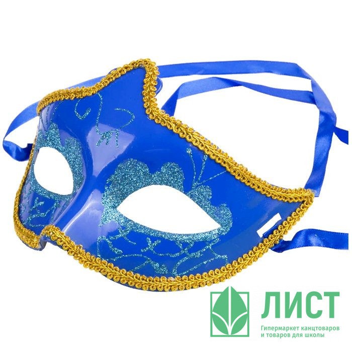 Маска карнавальная на глаза пластик "Русалка" арт.75230
