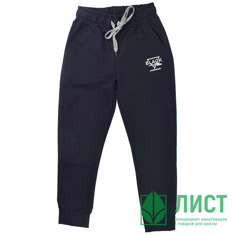 Брюки спортивные для мальчика арт.2269-02  размер 30/122-36/140 трикотажные цвет темно-синий