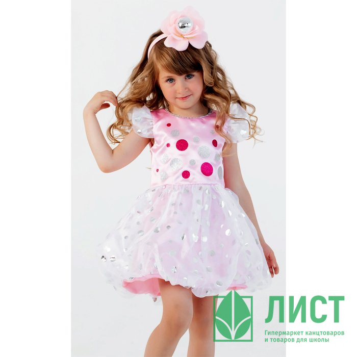Костюм Д (КУКЛА) Бусинка (платье,ободок) р.26/104-32/128 арт.2099 к-20