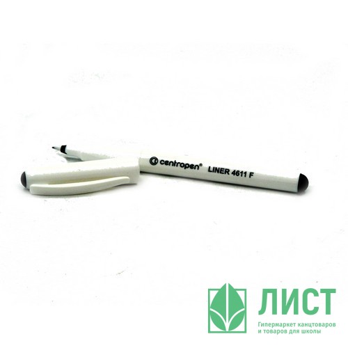 Линер 0,3мм CENTROPEN пластиковый корпус черный арт.4611/1Ч