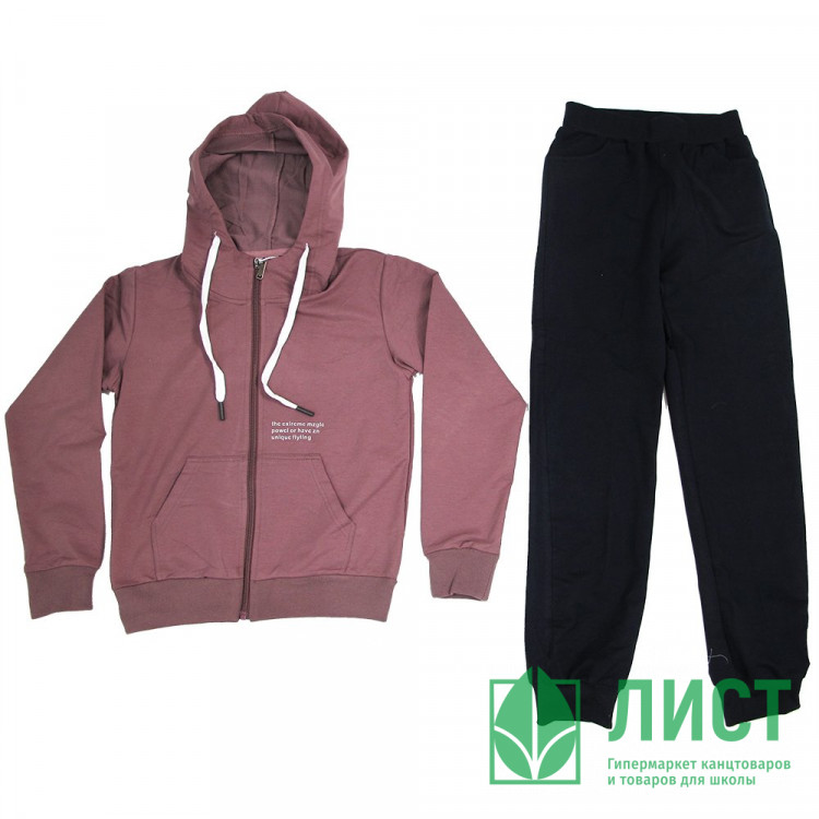 Костюм спортивный для девочки (MULTIBREND) арт.19520B-141 размер 40/152-48/176 трикотажный цвет фиолетовый