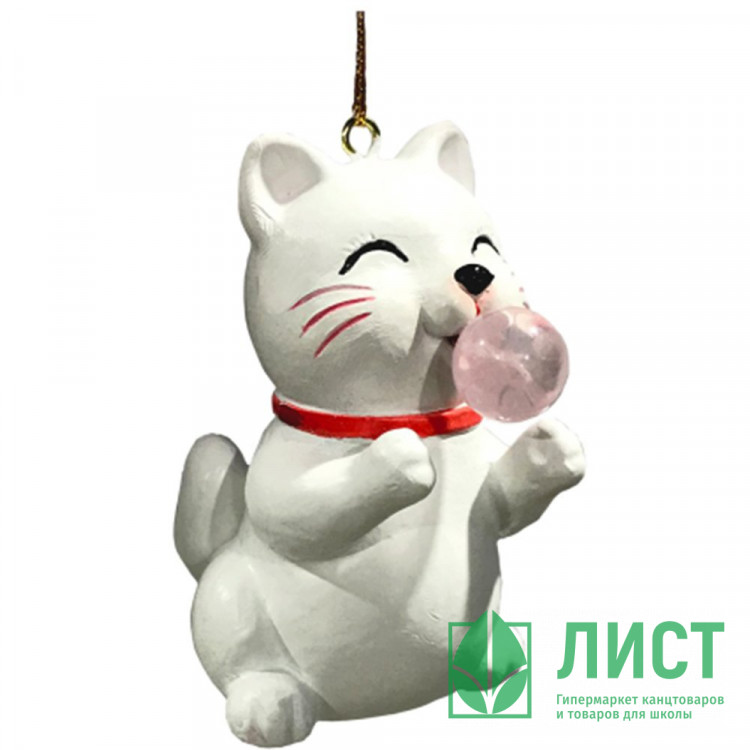 Украшение декор.подвеска фигурка "Сладкоежка. Котик" 06,5см арт.95519