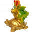 Статуэтка декоративная "Дракоша на золотой черепахе" 4,5*6,5*8см арт.891-0436 - 