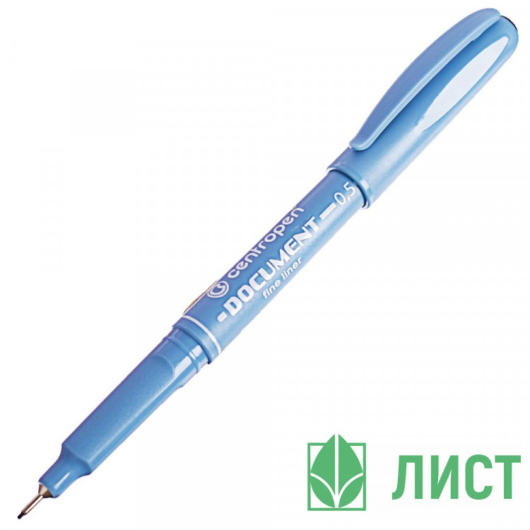 Линер 0,5мм CENTROPEN пластиковый корпус черный , металлический наконечник арт.2631/0,5