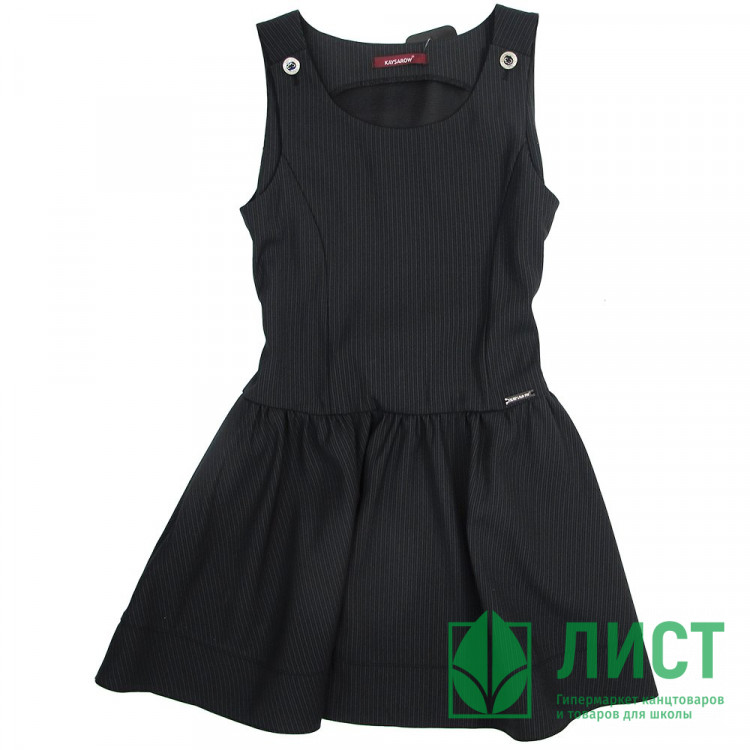 Сарафан для девочки (OVAS)  арт.4421 размер 30/122-38/152 цвет черный/полоса