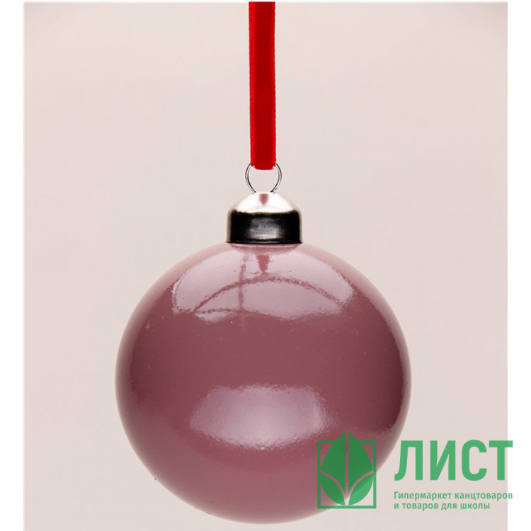 Шар пластик 06см глянец цв.красно-фиолетовый 116 арт.РШ5716