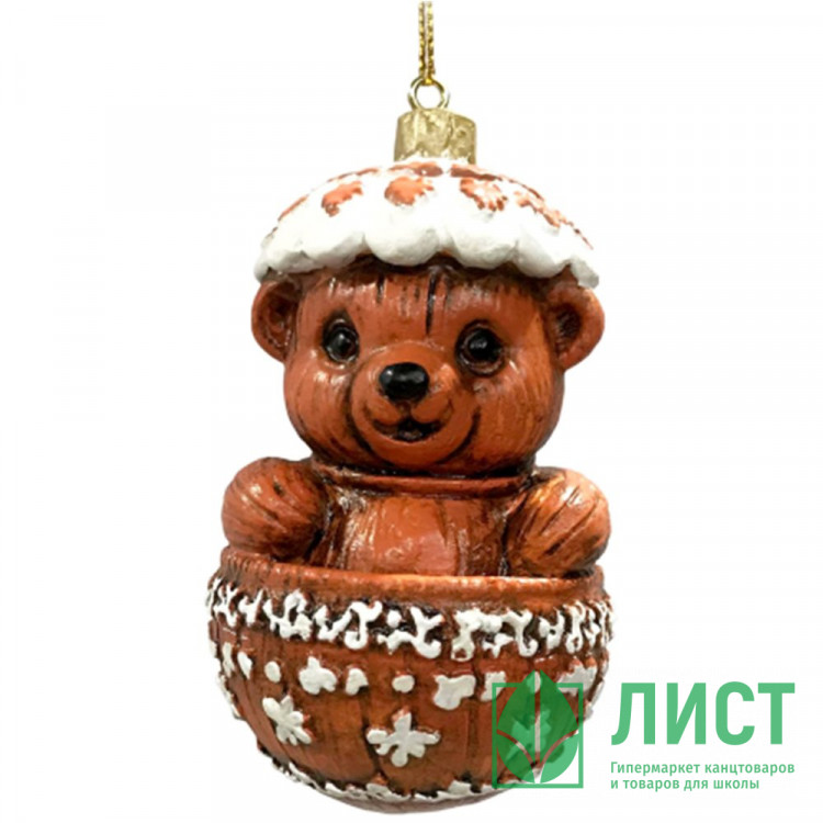 Украшение декор.подвеска фигурка "Сюрприз. Мишка" 08см арт.95522