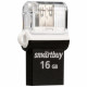 Флеш диск 16GB micro USB 2.0 SmartBuy POKO series черный