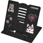 Подставка для книг (deVENTE) металл Cute Husky противоскользящие ножки 15,4x15,2 см синяя арт.8063517