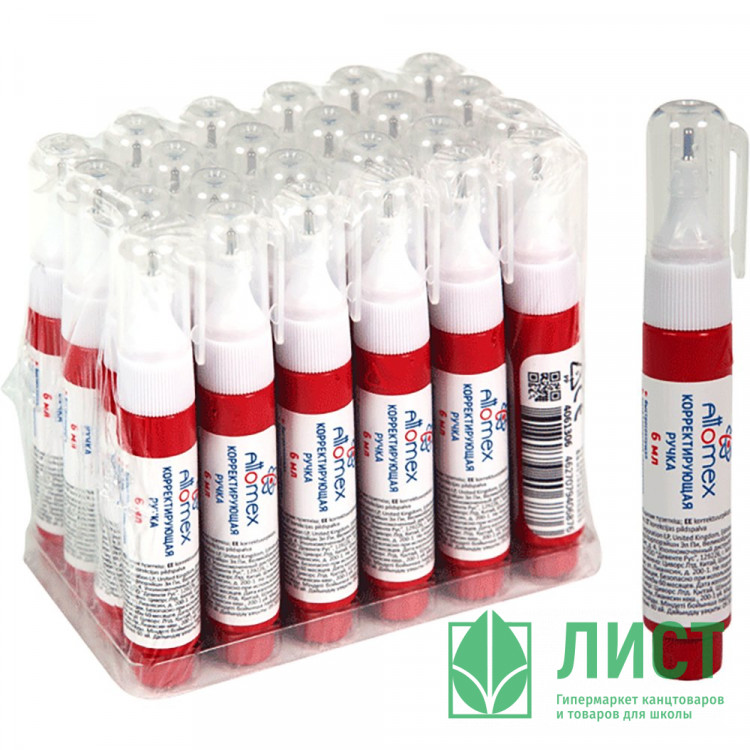 Корректирующая ручка 06мл Attomex металлический наконечник арт.4061100