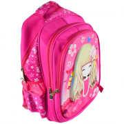Ранец для девочки школьный (LIUZHIJIAO) розовый  38х30х16см арт.CC110_2152L-1