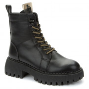 Ботинки для девочек зимние (BETSY) черный верх-искусственная кожа подкладка -искусственная шерсть артикул 938032/02-01