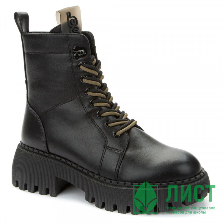 Ботинки для девочек зимние (BETSY) черный верх-искусственная кожа подкладка -искусственная шерсть артикул 938032/02-01