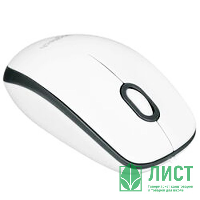 Мышь проводная Logitech M100 USB белая