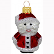 Украшение на ёлку стекло (серия Премиум) 06см "Санта мини" п/у арт.ФУП-1844