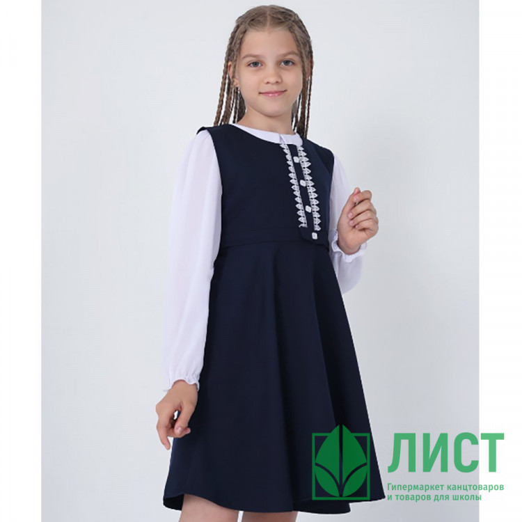 Сарафан для девочки (MULTIBREND арт.341882 размер 30/122-38/146 цвет темно-синий