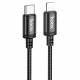 Кабель Type-C - Lightning HOCO X89 Wind iP, 1 м, черный