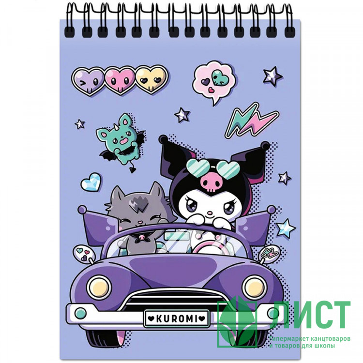 Блокнот А6  мягкая обложка на гребне 60 листов (CENTRUM) Куроми арт.77256