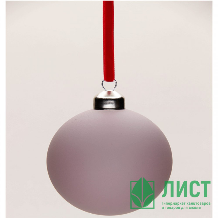 Шар пластик 06см матовый цв.бледно красно-фиолетовый 117 арт.РШ5317