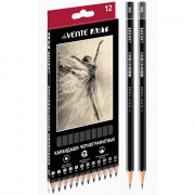 Набор карандашей чернографитных 12 штук набор (deVENTE) Архитектор 2Т-8М арт.5030203