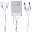 Гирлянда эл.д/дома занавес Дождь 1,5*2,5м 360LED (св.провод) цв.синий 8реж. арт.131-031 - 