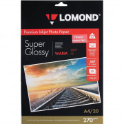 Спец.бумага Lomond А4 20л. 270г/м2 1ст. суперглянц.(1106101)