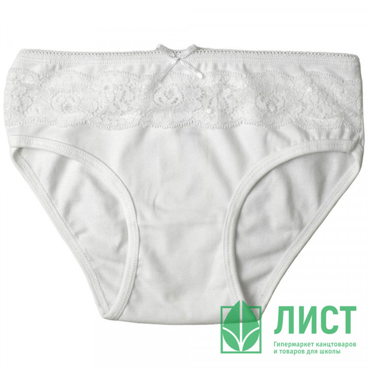 Трусы для девочки арт.5212/6 размер 38/152-158 100% х/б цвет белый