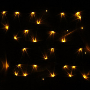 Гирлянда электрическая для дома точечная 9,5м 100LED цвет желтый (зеленый провод) 8режимов арт.129-029