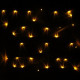 Гирлянда электрическая для дома точечная 9,5м 100LED цвет желтый (зеленый провод) 8режимов арт.129-029
