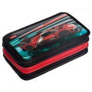 Пенал 3 отделения (Hatber) Самый быстрый 190х110мм глянцевая ламинация с таблицей умножения арт.NPn_48113